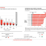 Grafico distribuzione dei quotidiani 2020
