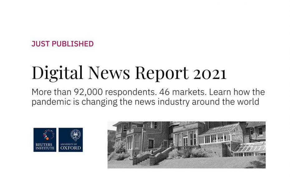 Copertina Digital news report 2021