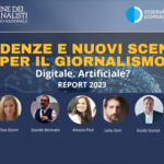 Copertina evento "Tendenze e nuovi scenari per il giornalismo"